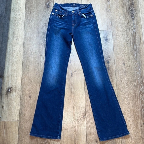 7FAMK Short Inseam Karah Bootcut Jeans Size 26 - Picture 2 of 9